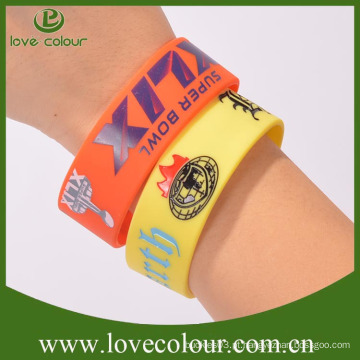 Fábrica de atacado Multi Color Borracha Souvenir Sport Wristband